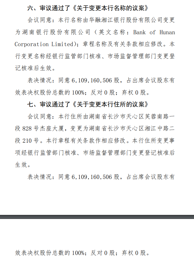 华融湘江银行正式更名为湖南银行